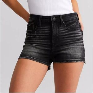 Buckle Women's Black Faded High-Rise Jean Shorts